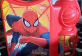 Spiderman lunch box with bottle